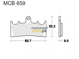 lucas-bikersworld Bremsbel&auml;ge Lucas SV MCB659SV