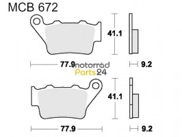 lucas-bikersworld Bremsbel&auml;ge Lucas RSI MCB672RSI