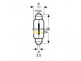 Leuchtmittel Cartechnic 12V10W SV8.5-8 40 27289 00058 9